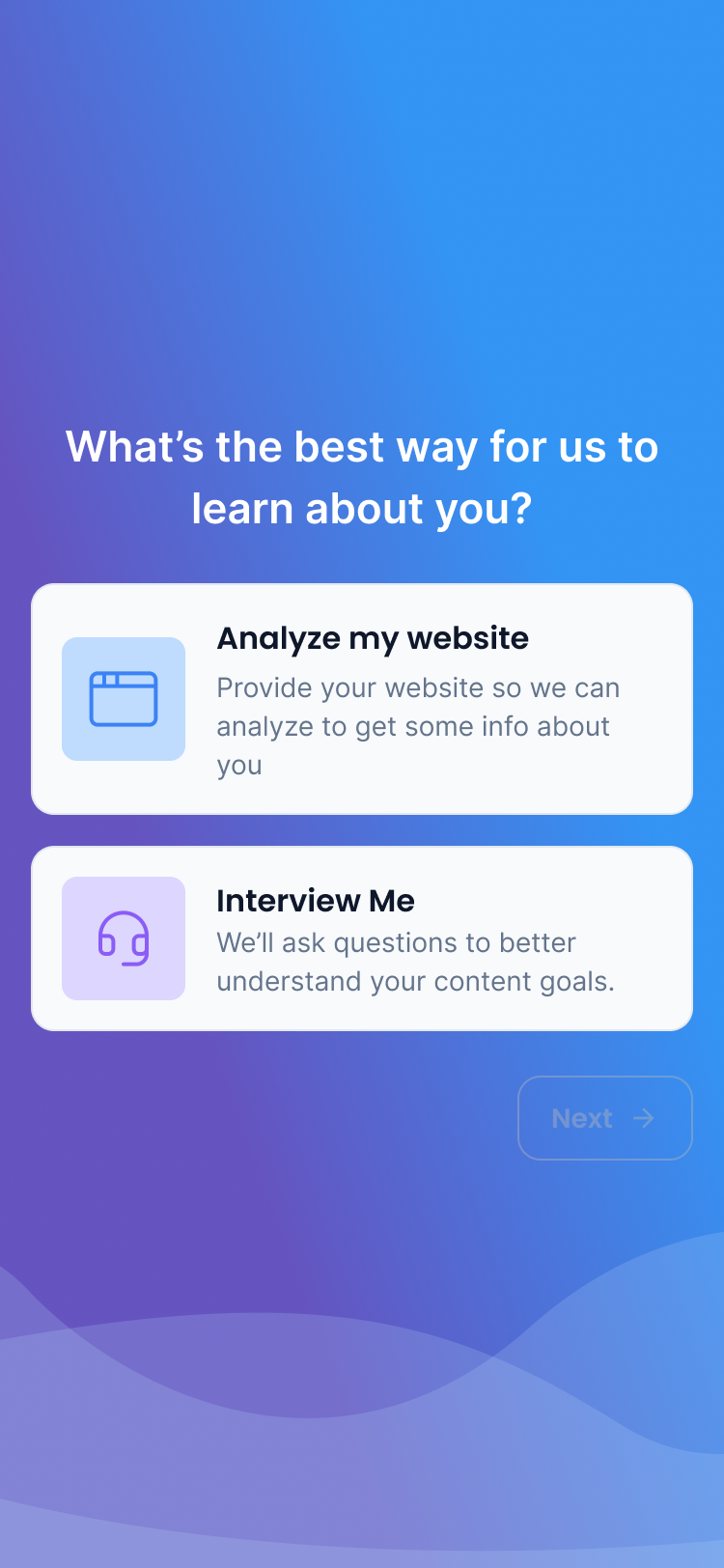 Storyy app onboarding flow